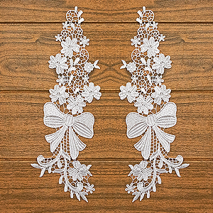 6 Pares da Aplicação Guipir CH-4586 (11,5cm - 33,0cm)