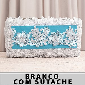Tule Bordado Branca CH-2274 (7,5cm - 9,14m)