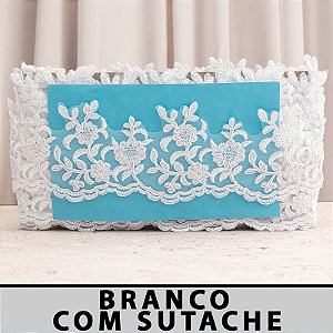 Tule Bordado Branca CH-2017 (8,0cm - 9,14m)