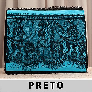 Renda Chantilly Preto CH-P211A (18,0cm - 3,0m)