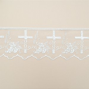 Tule Bordado Litúrgica CH-4913 (12,0cm - 12,80m)