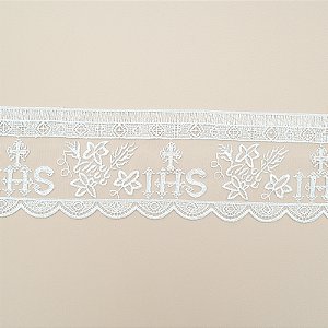Tule Bordado Litúrgica CH-4918 (10,5cm - 13,70m)