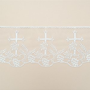 Tule Bordado Litúrgica CH-4914 (15,0cm - 13,70m)