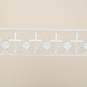 Tule Bordado Litúrgica CH-4919 (10,0cm - 12,80m)