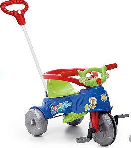 Triciclo Infantil Calesita Moto Uno - 2 em 1 - Pedal e Passeio com Aro -  Rosa L - Modas Paula Baby