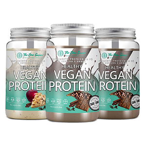 KIT 3 Healthy Vegan Protein 454g Sabores - The One Supps