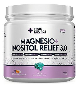 Magnésio Inositol Relief 3.0 Camomila, Laranja e Lavanda 350g - True Source