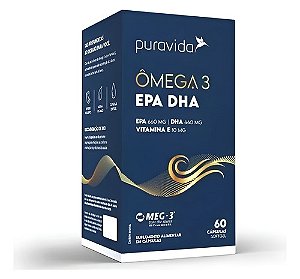 Omega 3 Epa | Dha 440mg | Vit. E 10mg 60caps Puravida