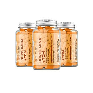 Kit 3  Curcumina Kosher 60 Veg Caps - 25% de desconto