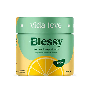 Suco Detox Blessy Greens Limão em pó 210g