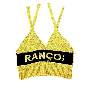 Cropped Linha Ad. Escrito Frente Alça de Amarrar EL2454 - TAM.: ÚNICO