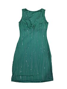 Vestido Brilhoso Com Nó Frontal Apetrecho AP128 - TAM.: P M G GG