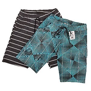 Bermuda Masculina Adulto Estampada E Listra ED7981 - TAM.: P M G
