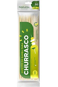 Espeto de Bambu 25cm c/ 50 unid