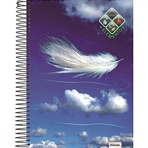 Caderno Espiral Capa Dura Universitário 200 Fls 10 Matérias