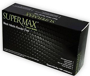 Luva Procedimento Nitrilo M c/100 Preta