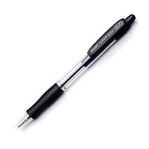 Caneta Esferográfica Super Grip 0.7 Preta Pilot