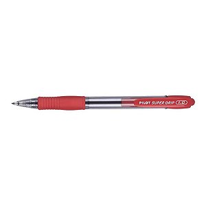 Caneta Esferográfica Super Grip 1.0 Vermelha Pilot