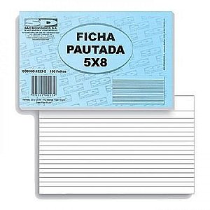 Ficha Pautada nº3 5x8 c/100