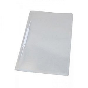 Pasta Grampo Trilho Plástica Cristal