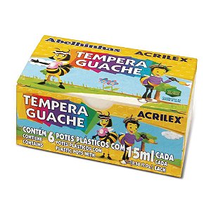 Tinta Guache 6 Cores