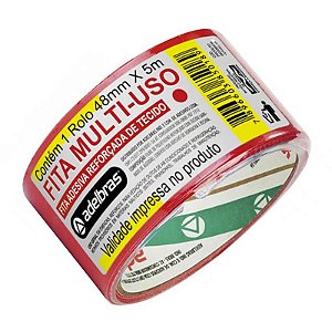 Fita Multi-Uso Vermelha 48mmX5m Adelbras