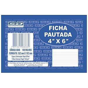 Ficha Pautada N°2 4x6 c/100