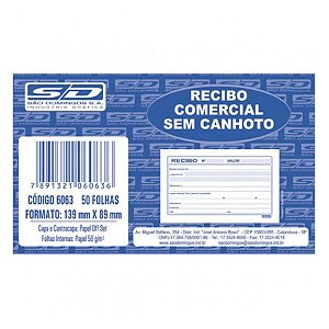 Recibo Comercial sem Canhoto