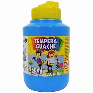 Tempera Guache Acrilex Azul Celeste 250ml