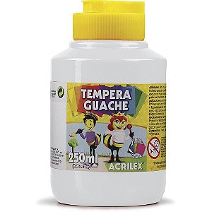Tempera Guache Acrilex Branco 250ml