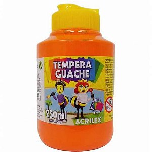 Tempera Guache Acrilex Laranja 250ml