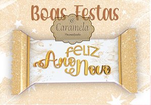 Cartão com Bala personalizada - Boas Festas_AnoNovo