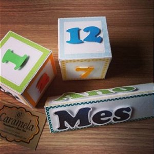 Cubo Mesversário - Versão Masculina
