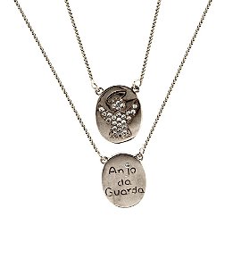 Colar Escapulário Anjo da Guarda *Semi Jóia
