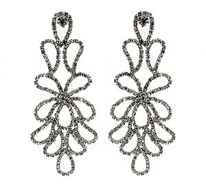 Brinco Festa Strass *Semi Jóia