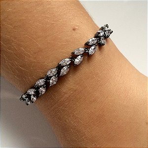 Pulseira Riviera Folhas *Semi Jóia