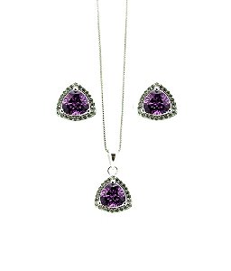 Conjunto Colar & Brinco *Prata925