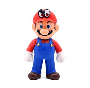 Action Figure Super Mario Bros Cappy Odyssey Boneco PVC 12cm