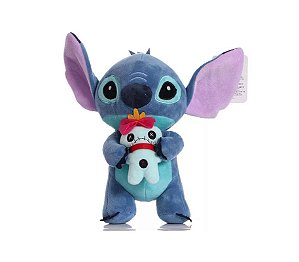 Pelucia Stitch Com Xepa Lilo E Stitch Disney Boneco 25cm