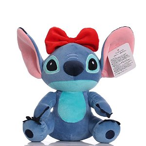 Pelucia Stitch Com Laço Disney 25cm
