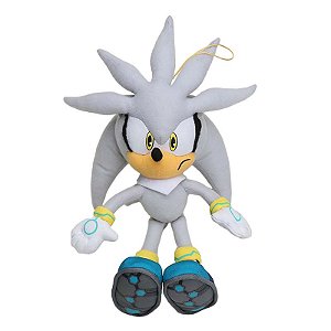 Pelucia Sonic The Hedgehog - Sonic Silver 30cm