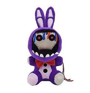 Pelucia Five Nights At Freddys FNAF Withered Purple Bunny 18cm