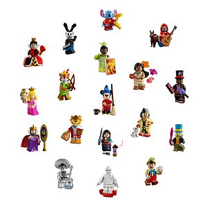 Kit 18 Bonecos Stitch Mickey Miguel Mulan Pinoquio Blocos de Montar