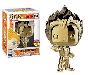 Funko Pop Dragon Ball Z Super Saiyan Vegeta Metálico Exclusivo Toy Tokyo #154