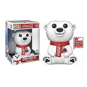 Funko Pop Urso Polar Coca Cola Super Size Exclusivo Funkoshop #59