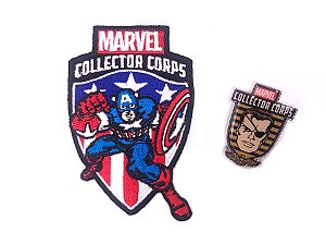 Patch + Pin Avengers First Appearance Marvel Collector Corps Funko
