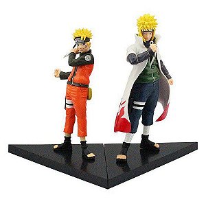 Kit 2 Action Figures Naruto Uzumaki e Minato Namikaze