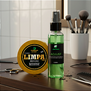 Kt Limpa Fácil- Fita Limpa Tape 1POL X 25 MTS + Removedor Adjust 120ml