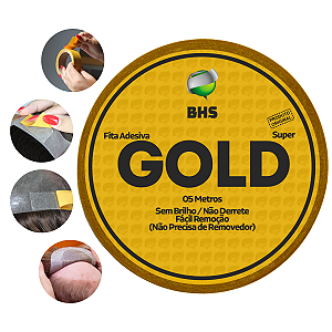 Fita Adesiva Gold Super 5 metros x 3,5 cm Para Prótese Capilar Original l Não Derrete