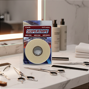 Fita Adesiva Super Tape 12 yards x 1.9 cm Prótese Capilar Peruca Mega Hair